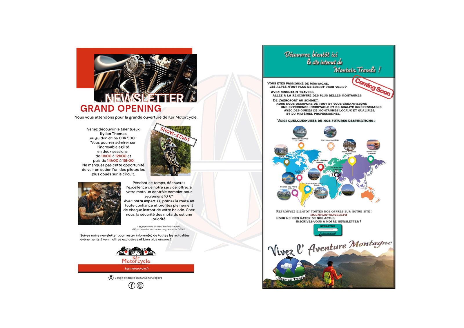 Création Newsletter Coming Soon