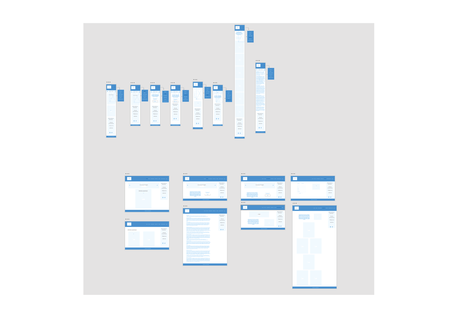 Wireframe Site Adobe XD