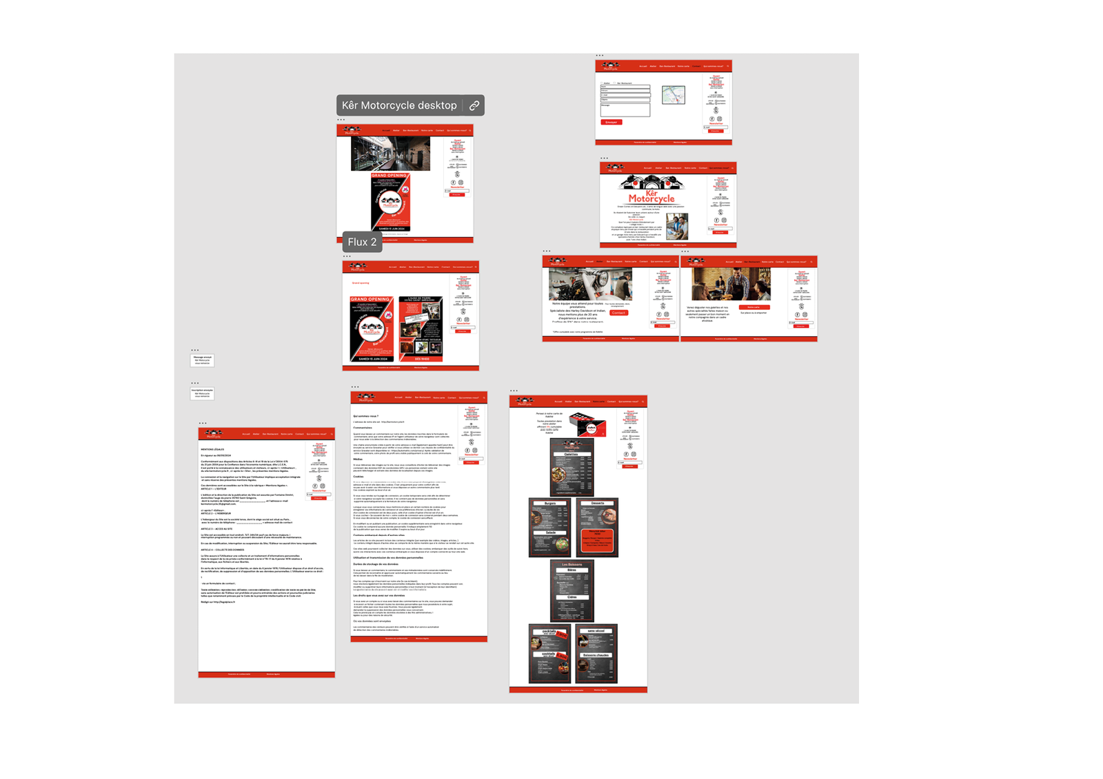 Maquette De Site Adobe XD